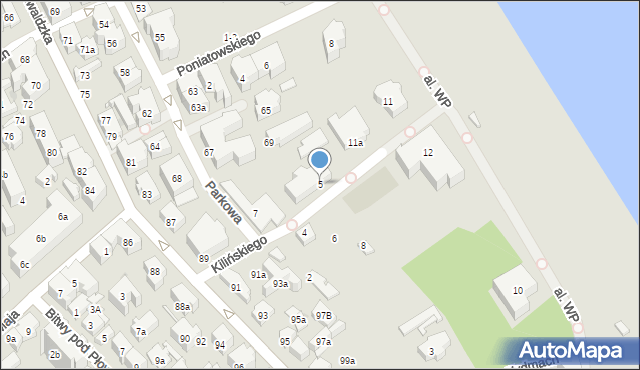 Sopot, Kilińskiego Jana, płk., 5, mapa Sopotu
