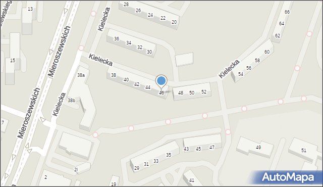 Sosnowiec, Kielecka, 46, mapa Sosnowca