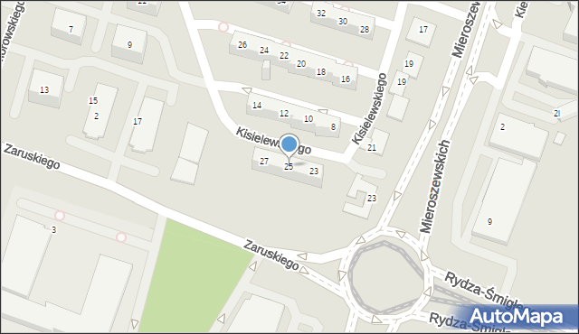 Sosnowiec, Kisielewskiego-Kisiela Stefana, 25, mapa Sosnowca