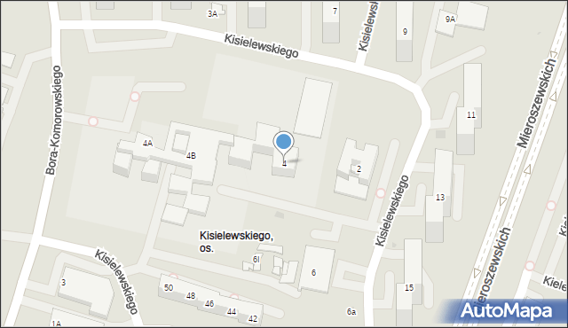 Sosnowiec, Kisielewskiego-Kisiela Stefana, 4, mapa Sosnowca