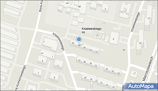 Sosnowiec, Kisielewskiego-Kisiela Stefana, 48, mapa Sosnowca