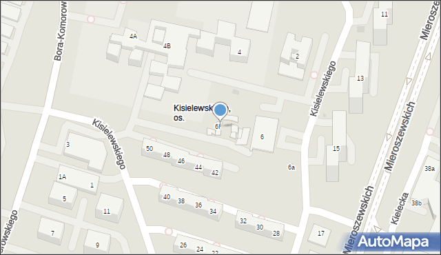 Sosnowiec, Kisielewskiego-Kisiela Stefana, 6g, mapa Sosnowca