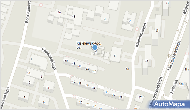 Sosnowiec, Kisielewskiego-Kisiela Stefana, 6h, mapa Sosnowca