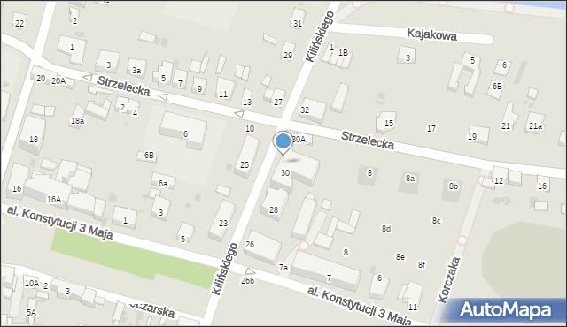 Środa Śląska, Kilińskiego Jana, płk., 30b, mapa Środa Śląska