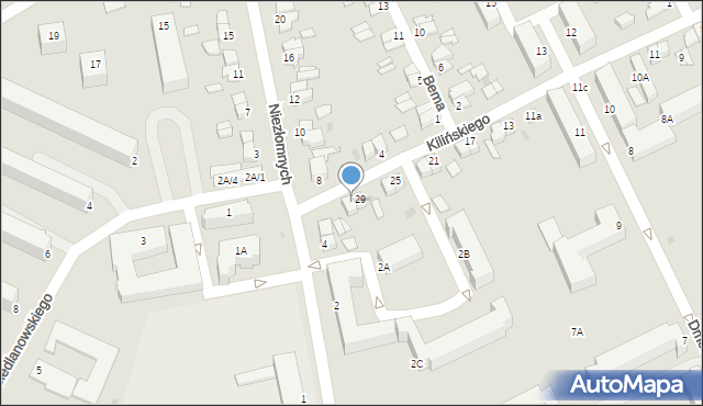 Stalowa Wola, Kilińskiego Jana, płk., 31, mapa Stalowa Wola
