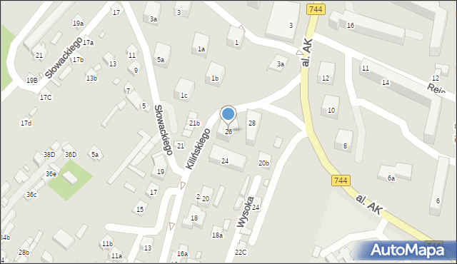Starachowice, Kilińskiego Jana, płk., 26, mapa Starachowic