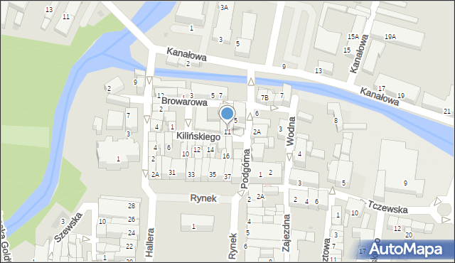 Starogard Gdański, Kilińskiego Jana, płk., 11, mapa Starogard Gdański