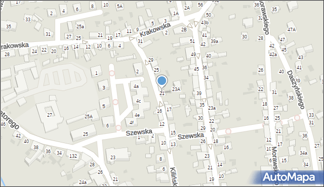 Stary Sącz, Kilińskiego Jana, płk., 21, mapa Stary Sącz