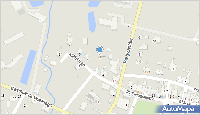 Stopnica, Kilińskiego Jana, płk., 9, mapa Stopnica
