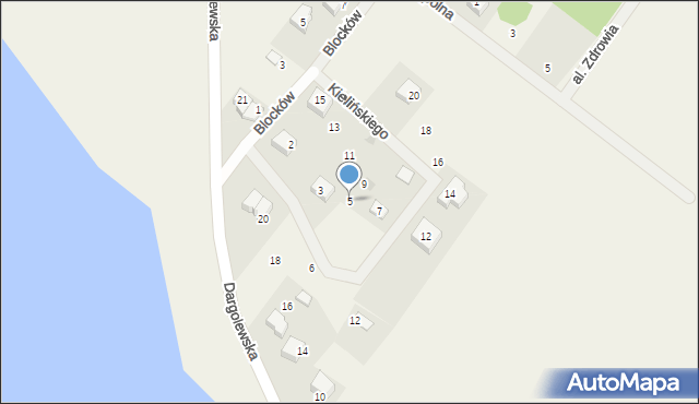 Strzepcz, Kielińskiego Franciszka, 5, mapa Strzepcz