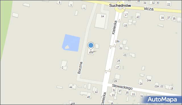 Suchedniów, Kielecka, 40d, mapa Suchedniów