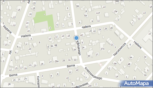 Sulejówek, Kilińskiego Jana, płk., 3, mapa Sulejówek