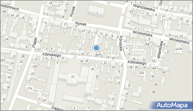 Swarzędz, Kilińskiego Jana, płk., 19, mapa Swarzędz