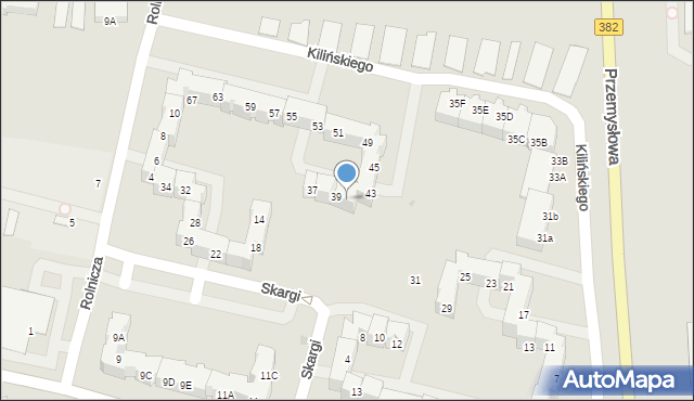 Świdnica, Kilińskiego Jana, płk., 41, mapa Świdnicy