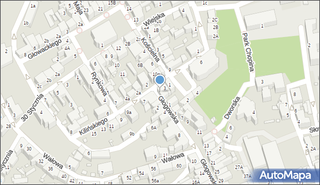 Świebodzin, Kilińskiego Jana, płk., 5, mapa Świebodzin