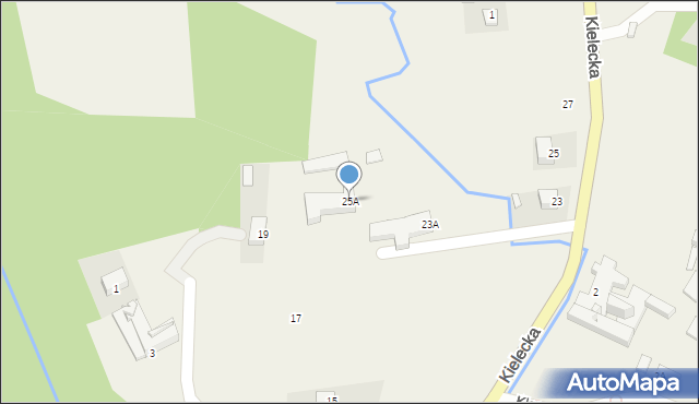 Święta Katarzyna, Kielecka, 25A, mapa Święta Katarzyna