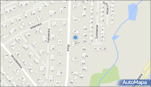 Szczecin, Kingi, 16, mapa Szczecina