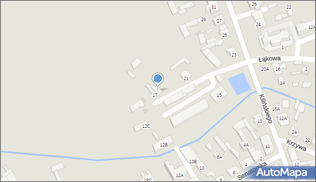 Szczuczyn, Kilińskiego Jana, płk., 19, mapa Szczuczyn