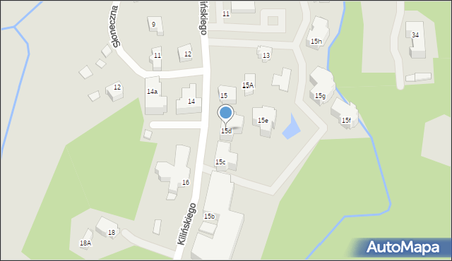 Szklarska Poręba, Kilińskiego Jana, płk., 15d, mapa Szklarska Poręba