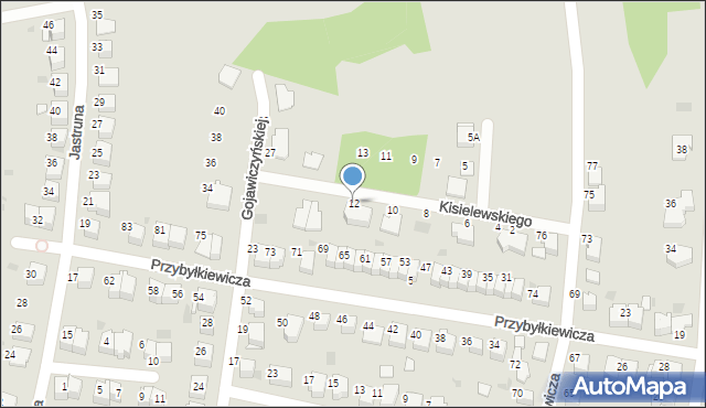 Tarnów, Kisielewskiego-Kisiela Stefana, 12, mapa Tarnów
