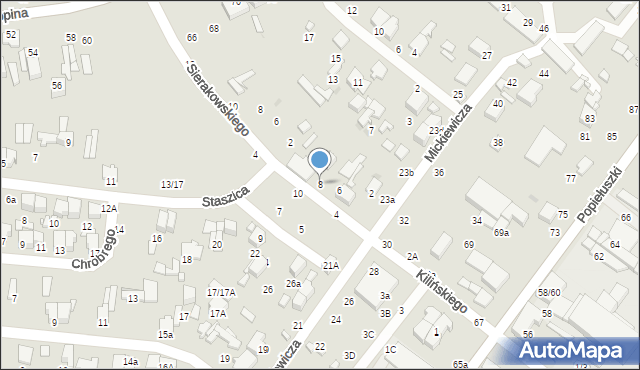 Tomaszów Mazowiecki, Kilińskiego Jana, płk., 8, mapa Tomaszów Mazowiecki