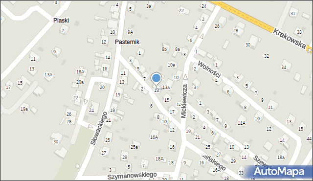 Trzebinia, Kilińskiego Jana, płk., 13, mapa Trzebinia