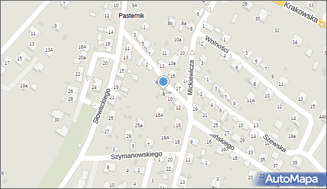 Trzebinia, Kilińskiego Jana, płk., 8, mapa Trzebinia