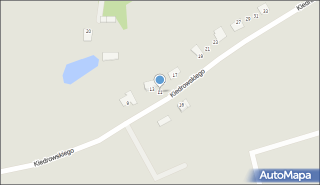 Wąbrzeźno, Kiedrowskiego W., ks. gen., 11, mapa Wąbrzeźno