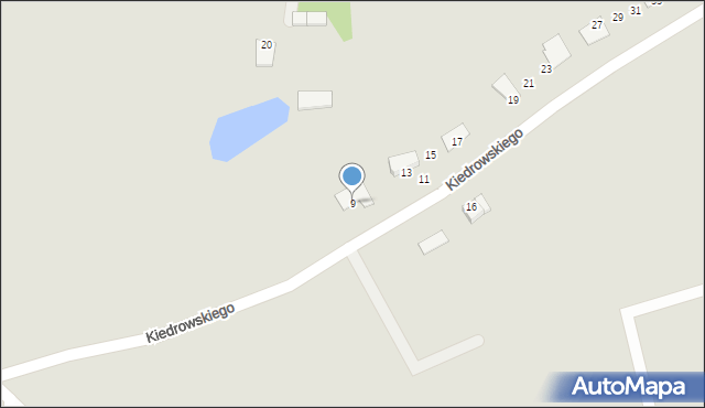 Wąbrzeźno, Kiedrowskiego W., ks. gen., 9, mapa Wąbrzeźno