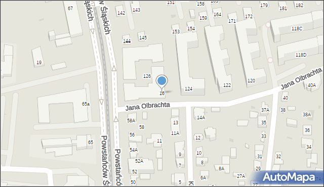 Warszawa, Kiermaszowa, 16, mapa Warszawy