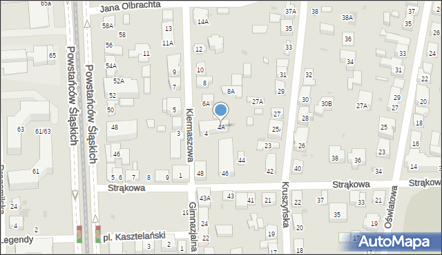 Warszawa, Kiermaszowa, 4A, mapa Warszawy