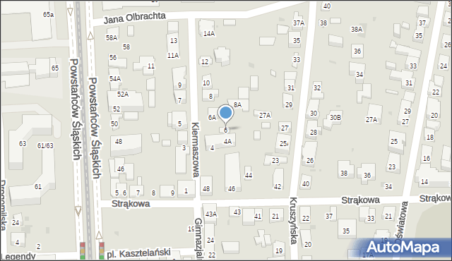 Warszawa, Kiermaszowa, 6, mapa Warszawy