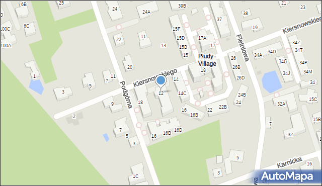 Warszawa, Kiersnowskiego Krzysztofa, 12, mapa Warszawy