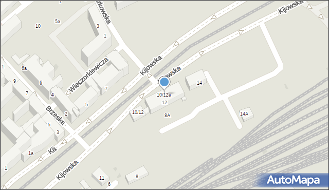 Warszawa, Kijowska, 10/12a, mapa Warszawy