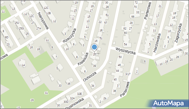 Warszawa, Kisielicka, 10, mapa Warszawy