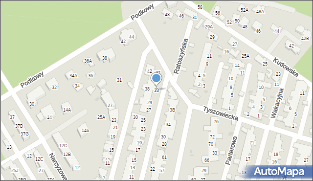 Warszawa, Kisielicka, 33, mapa Warszawy