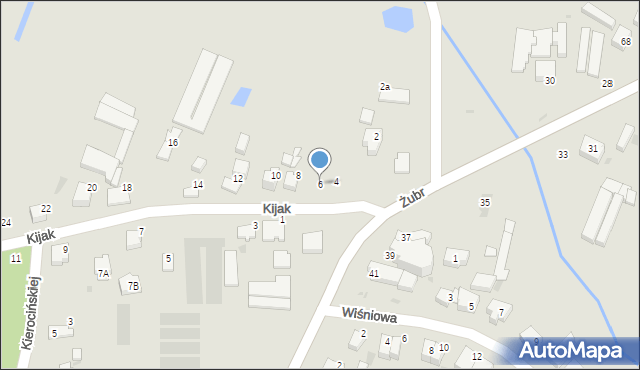 Wieluń, Kijak, 6, mapa Wieluń