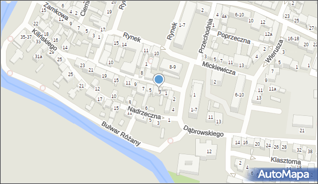 Wieruszów, Kilińskiego Jana, płk., 3, mapa Wieruszów