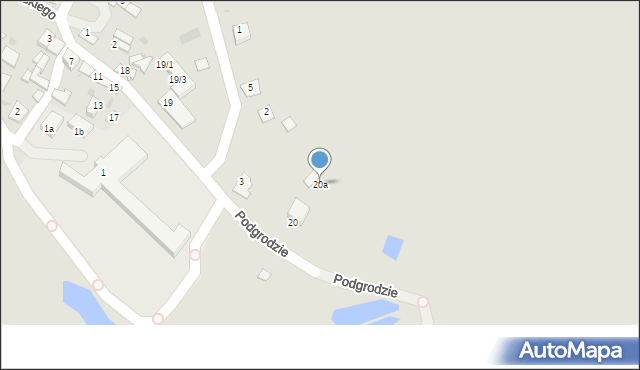 Wiślica, Kilińskiego Jana, płk., 20a, mapa Wiślica