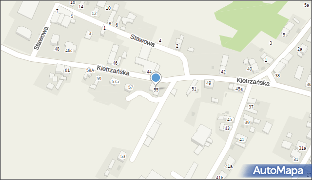 Wojnowice, Kietrzańska, 55, mapa Wojnowice