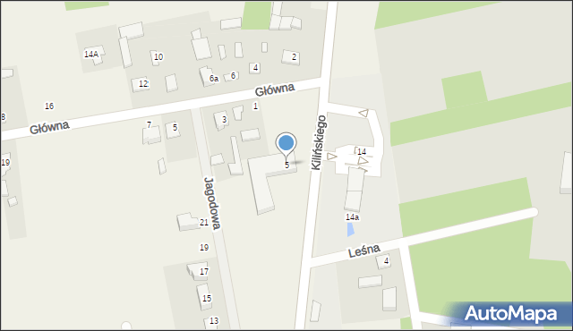 Wola Paprotnia, Kilińskiego Jana, płk., 5, mapa Wola Paprotnia