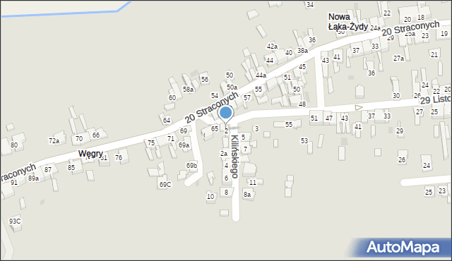 Wolbrom, Kilińskiego Jana, płk., 2, mapa Wolbrom