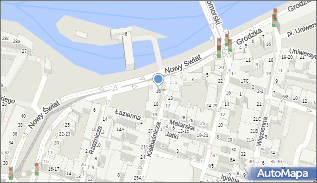 Wrocław, Kiełbaśnicza, 16, mapa Wrocławia