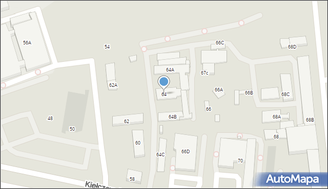Wrocław, Kiełczowska, 64, mapa Wrocławia