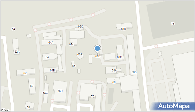 Wrocław, Kiełczowska, 66B, mapa Wrocławia