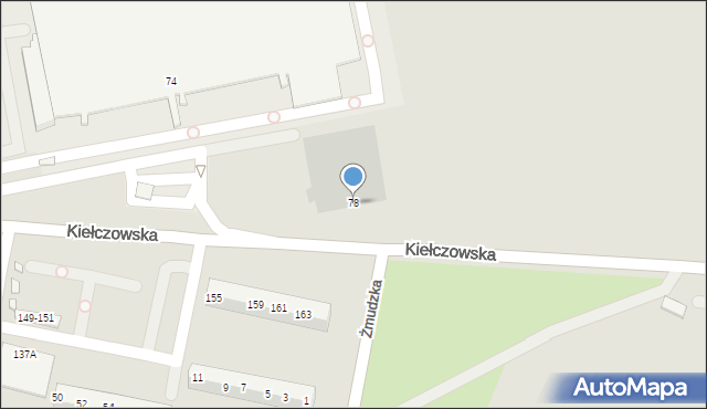 Wrocław, Kiełczowska, 78, mapa Wrocławia
