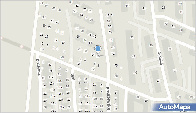Wrocław, Kilara Wojciecha, 10, mapa Wrocławia