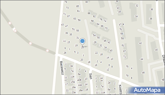 Wrocław, Kilara Wojciecha, 25, mapa Wrocławia