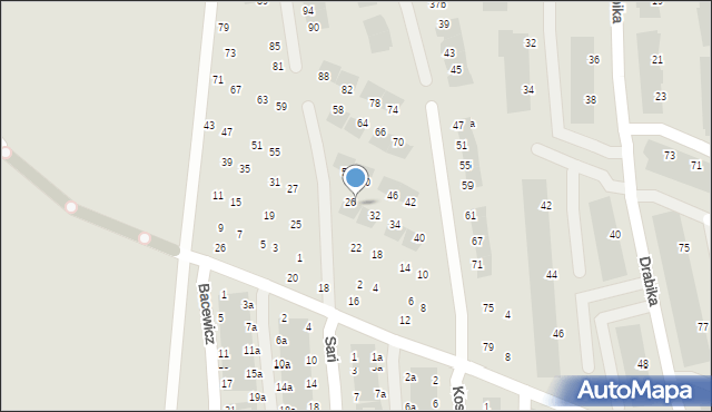 Wrocław, Kilara Wojciecha, 28, mapa Wrocławia