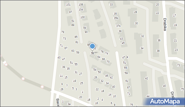 Wrocław, Kilara Wojciecha, 58, mapa Wrocławia